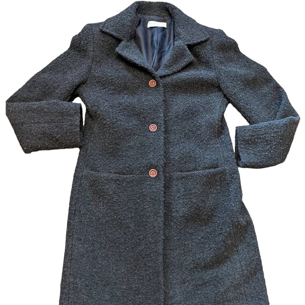Guy Laroche Paris Laine Wool Womens Coat Handmade in France Size Medium